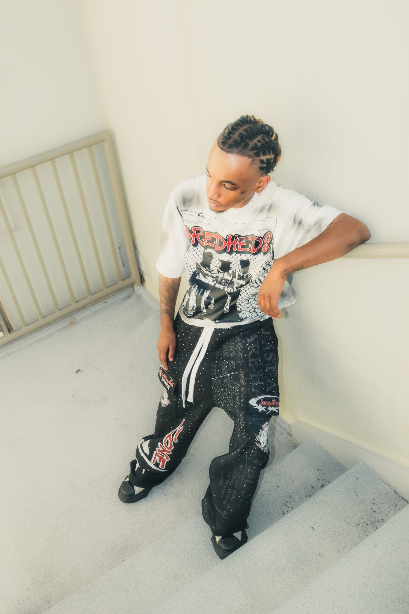 Zone 6 Uniform Men’s Sweats – BredHeds (Oversized Double-Waist Cargo Harujuku Sweats)