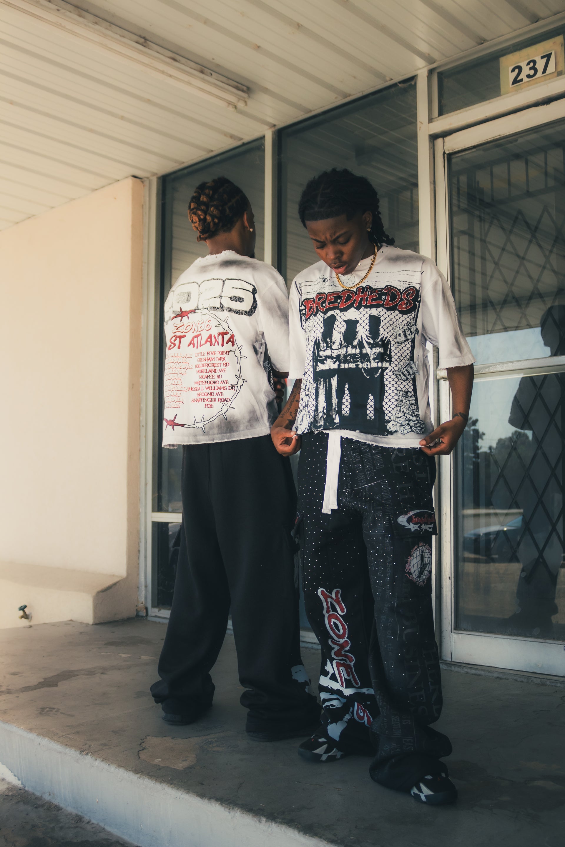Zone 6 Uniform Men’s set - BREDHEDS (Graphic tee + Harujuku oversized sweats)